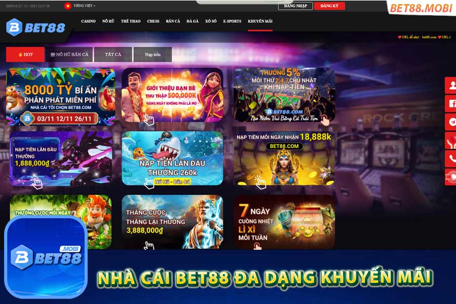 Khuyến mãi bet88 dành cho tất cả thành viên